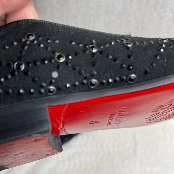 Moretti Black Label Men's Dress Shoes Red Bottom Size 8 Stud - Picture 15 of 16